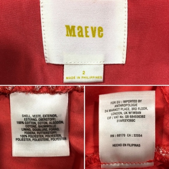 Maeve Anthropologie Coralshine Eyelet Dress - Picture 7 of 7